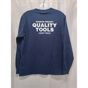 Harbor Freight Employee‎ Navy Polo Uni-Sex M Long Sleeve Shirt Work